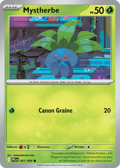 Image de la carte Pokemon Mystherbe 001/94