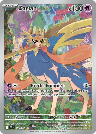Image de la carte Pokemon Zacian 100/94