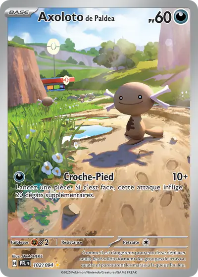Image de la carte Pokemon Axoloto de Paldea 102/94