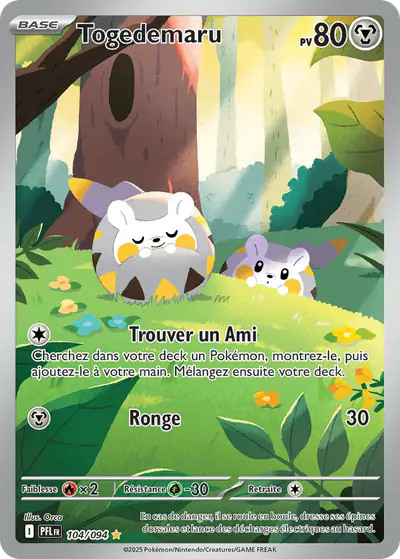 Image de la carte Pokemon Togedemaru 104/94