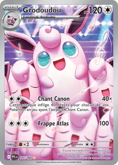 Image de la carte Pokemon Grodoudou 105/94