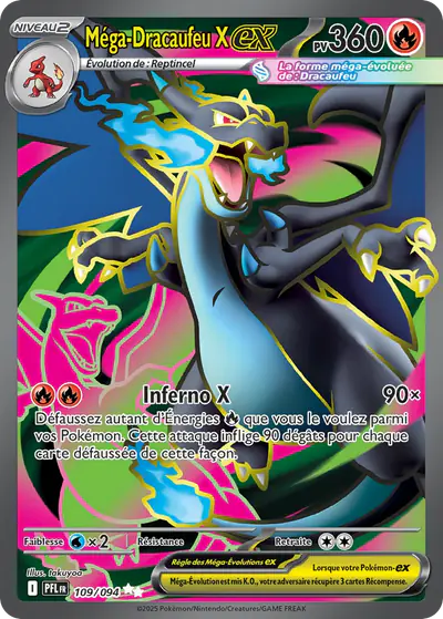 Image de la carte Pokemon Méga-Dracaufeu X ex 109/94