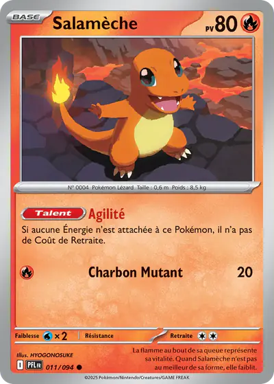 Image de la carte Pokemon Salamèche 011/94