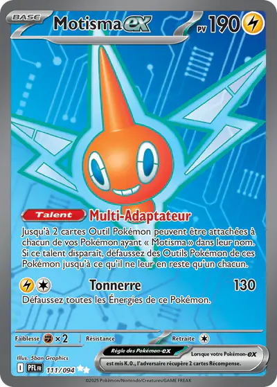 Image de la carte Pokemon Motisma ex 111/94