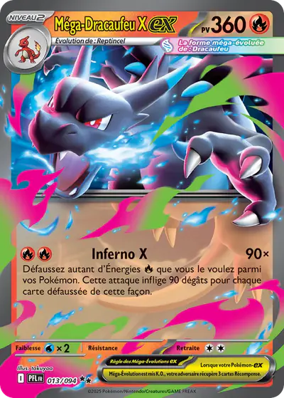 Image de la carte Pokemon Méga-Dracaufeu X ex 013/94
