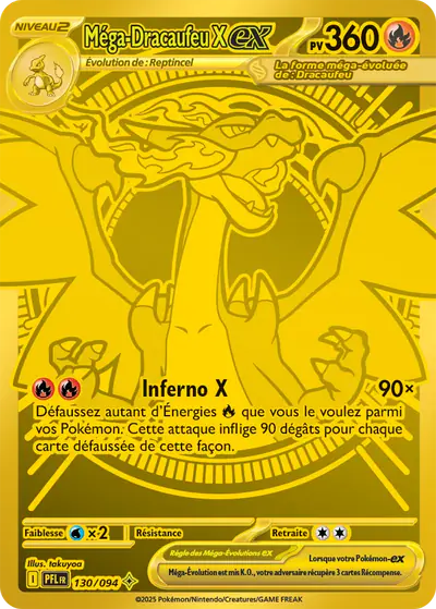 Image de la carte Pokemon Méga-Dracaufeu X ex 130/94