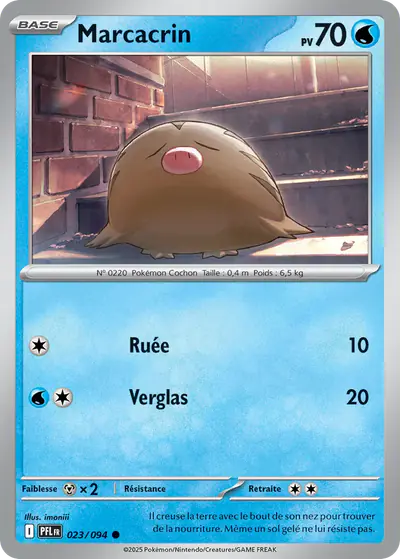 Image de la carte Pokemon Marcacrin 023/94
