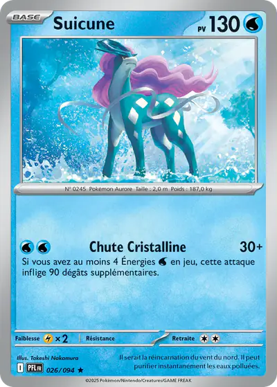 Image de la carte Pokemon Suicune 026/94