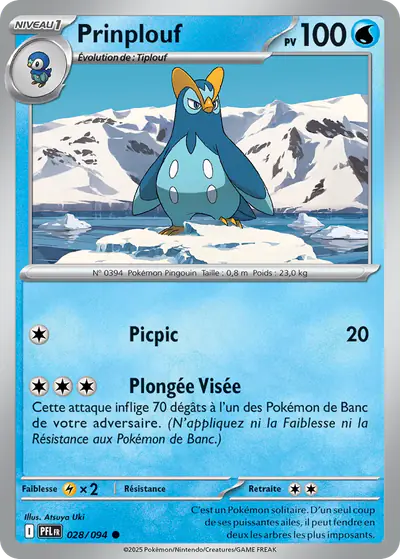Image de la carte Pokemon Prinplouf 028/94