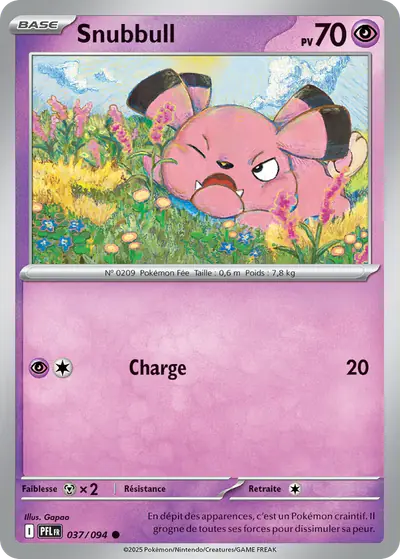 Image de la carte Pokemon Snubbull 037/94