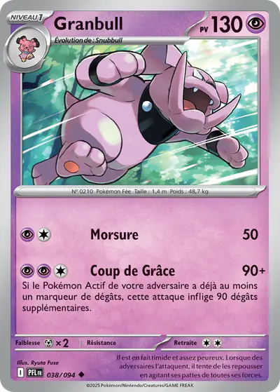Image de la carte Pokemon Granbull 038/94