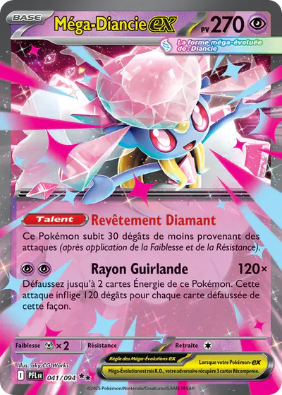 Image de la carte Pokemon Méga-Diancie ex 041/94