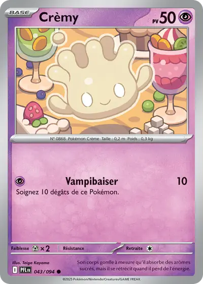 Image de la carte Pokemon Crèmy 043/94