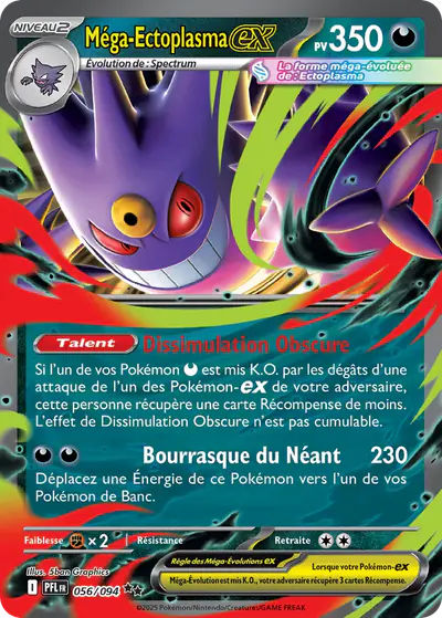 Image de la carte Pokemon Méga-Ectoplasma ex 056/94