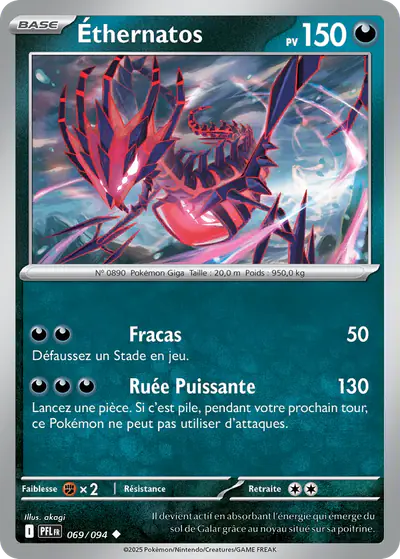 Image de la carte Pokemon Éthernatos 069/94