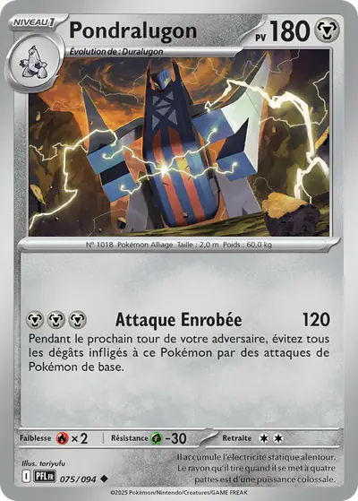 Image de la carte Pokemon Pondralugon 075/94