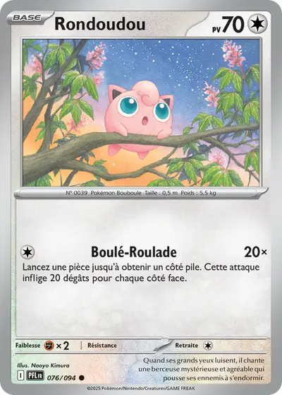 Image de la carte Pokemon Rondoudou 076/94