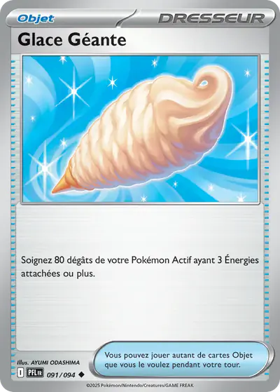 Image de la carte Pokemon Glace Géante 091/94