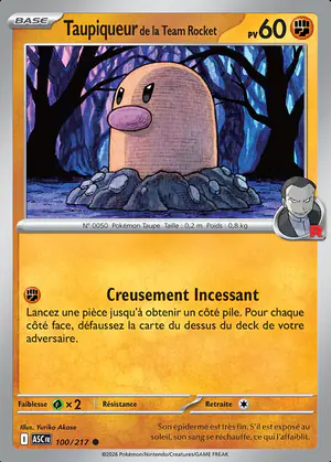 Taupiqueur de la Team Rocket 100/217