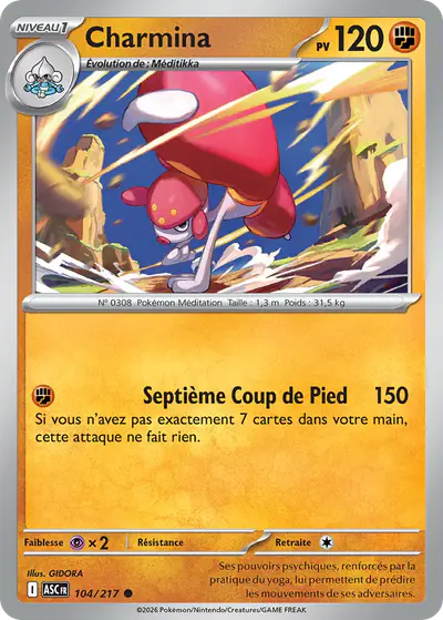 Image de la carte Pokemon Charmina 104/217