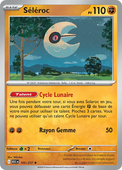 Image de la carte Pokemon Séléroc 105/217