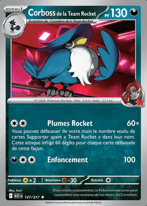 Corboss de la Team Rocket 127/217