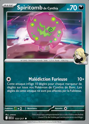 Spiritomb de Cynthia 133/217