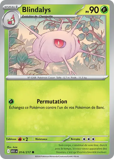 Image de la carte Pokemon Blindalys 014/217