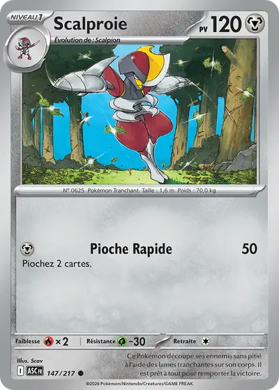 Image de la carte Pokemon Scalproie 147/217