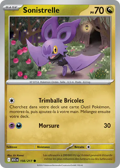 Image de la carte Pokemon Sonistrelle 156/217
