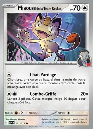 Miaouss de la Team Rocket 161/217
