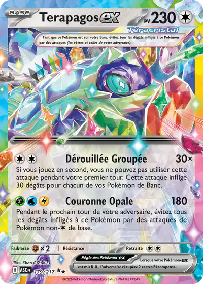 Image de la carte Pokemon Terapagos ex 179/217