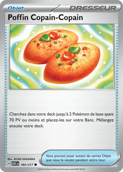 Image de la carte Pokemon Poffin Copain-Copain 184/217