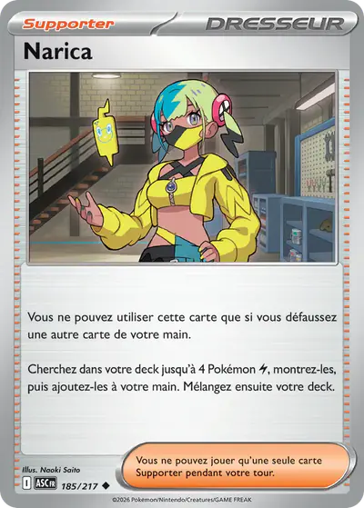 Image de la carte Pokemon Narica 185/217