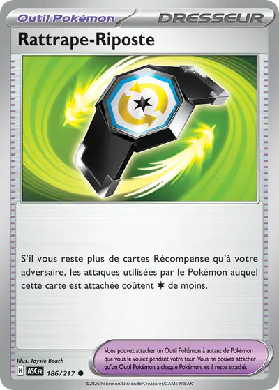 Image de la carte Pokemon Rattrape-Riposte 186/217