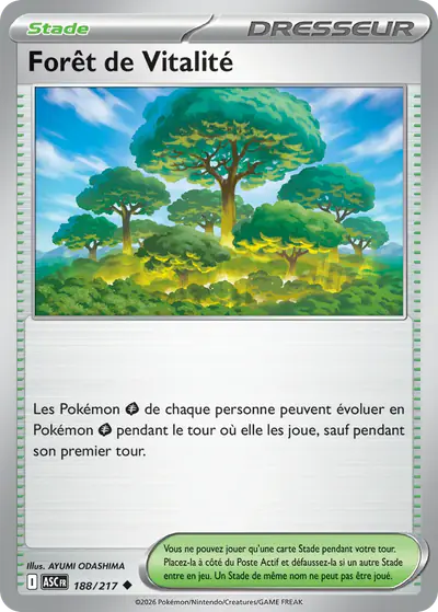 Image de la carte Pokemon Forêt de Vitalité 188/217