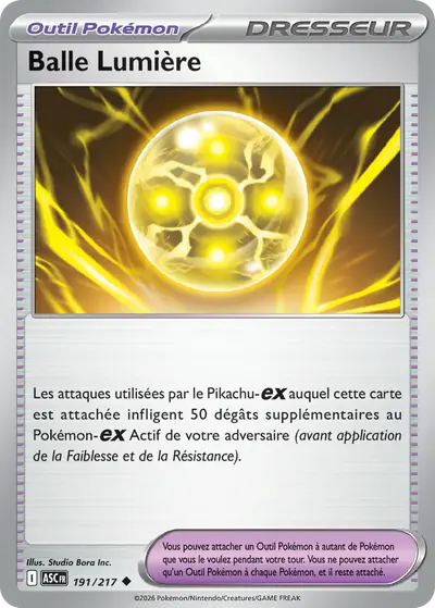 Image de la carte Pokemon Balle Lumière 191/217