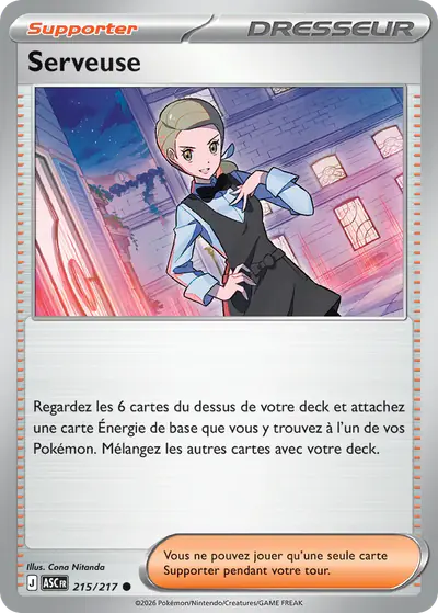 Image de la carte Pokemon Serveuse 215/217