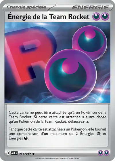 Image de la carte Pokemon Énergie de la Team Rocket 217/217