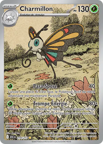 Image de la carte Pokemon Charmillon 219/217