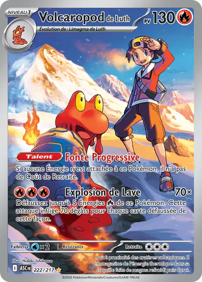 Image de la carte Pokemon Volcaropod de Luth 222/217