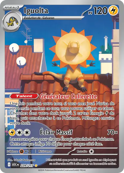 Image de la carte Pokemon Iguolta 229/217