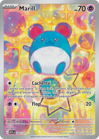 Image de la carte Pokemon Marill 232/217