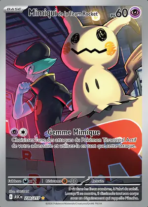 Mimiqui de la Team Rocket 238/217