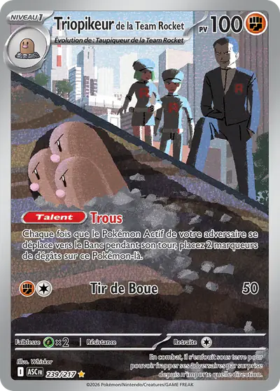 Image de la carte Pokemon Triopikeur de la Team Rocket 239/217