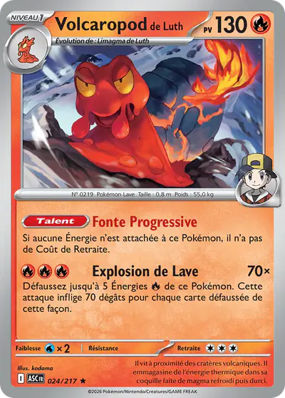 Image de la carte Pokemon Volcaropod de Luth 024/217