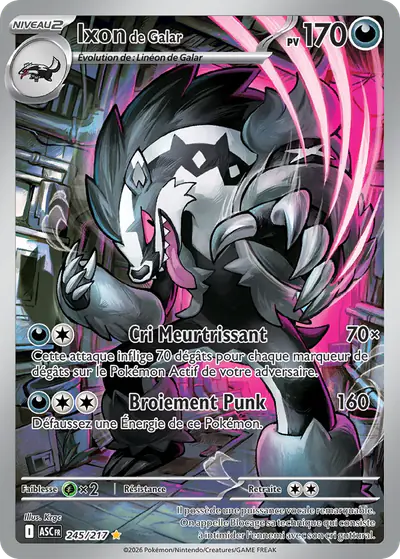 Image de la carte Pokemon Ixon de Galar 245/217