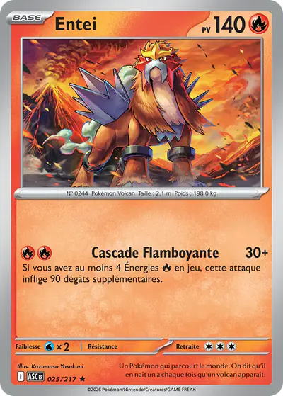 Image de la carte Pokemon Entei 025/217