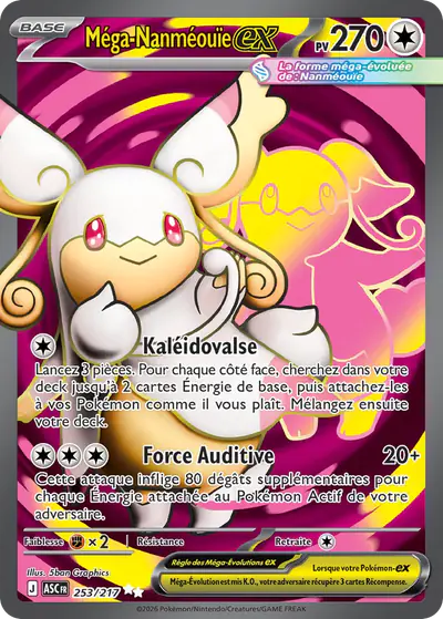 Image de la carte Pokemon Méga-Nanméouïe ex 253/217