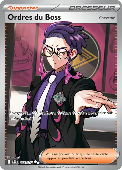 Image de la carte Pokemon Ordres du Boss 256/217